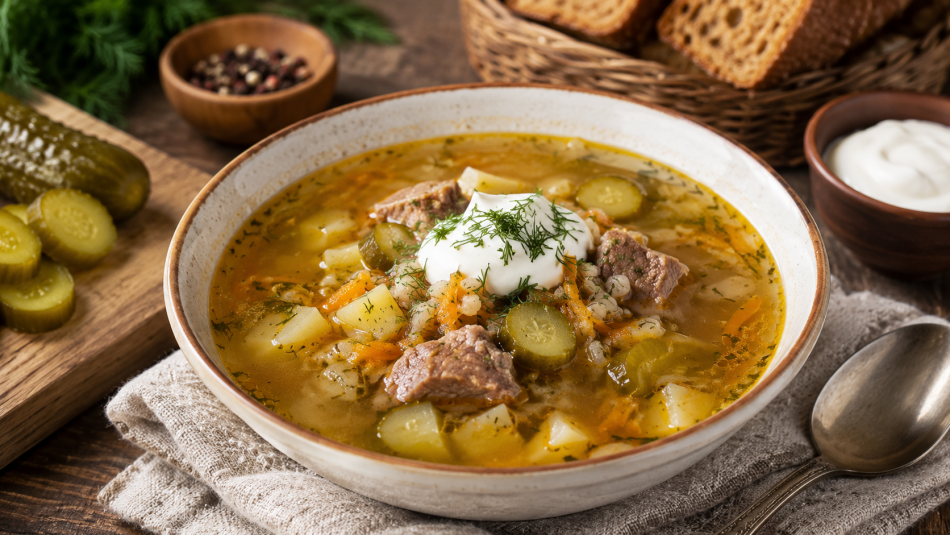 Московский рассольник по советскому рецепту: секрет нежного вкуса